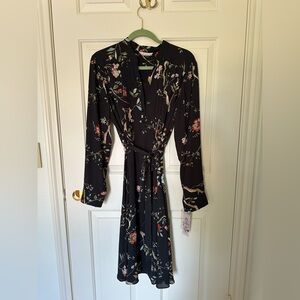 Nanette Lepore Black Floral Dress